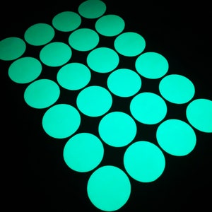 Glow In The Dark POLKA DOT (Large) Stickers Peel and Stick Decals