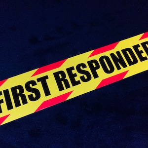 Reflective 30cm FIRST RESPONDER CHEVRONS Ambulance Medical Medic Paramedic Truck Car Stickers Reflector