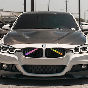 Holographische V Bar Brace selbstklebende Vinyl-Aufkleber Abdeckungen Zubehör für BMW M Power