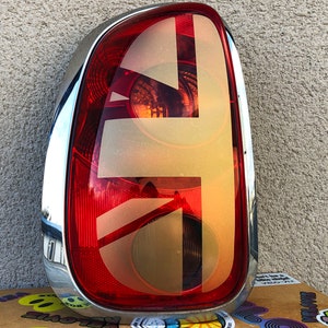 Gold Etch Union Jack Rear Tail Light Cooper Accessory Stickers Decals for MINI R60 COUNTRYMAN
