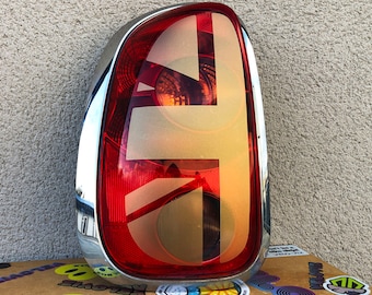 Gold Etch Union Jack Rear Tail Light Cooper Accessory Stickers Decals for MINI R60 COUNTRYMAN