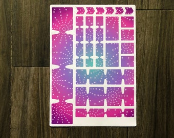 Bicycle Frame Protection Tape Decal Sticker Vinyl Film for MTB BMX EBIKE Pink Blue Stars