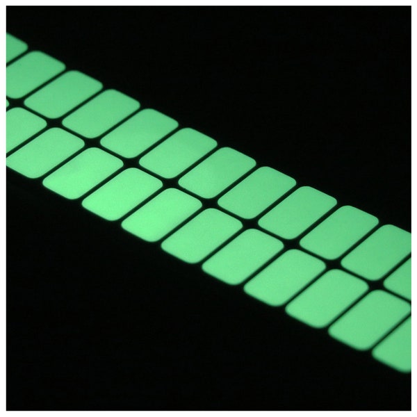 Adesivo per interruttore della luce oscura Rectangle Glow In The Dark Light - Peel and Stick Stickers!