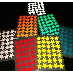 Veloviz Reflective Stars (SMALL) Die-Cut Vinyl Cargo Bike Stickers Decals