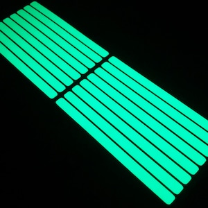 Glow In The Dark STRIP (Small) Stickers Peel and Stick Decals