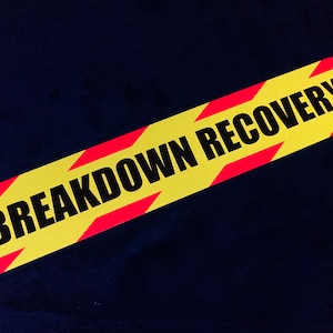 Reflektierende 30cm Pannenhilfe RECOVERY CHEVRONS Patrol Van LKW Autoanhänger Aufkleber Reflektor