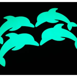 GLOPLAY Removable Reusable Wall Decals/glow-in-the-dark Stickers, Sea  Animal 48pcs/pack 