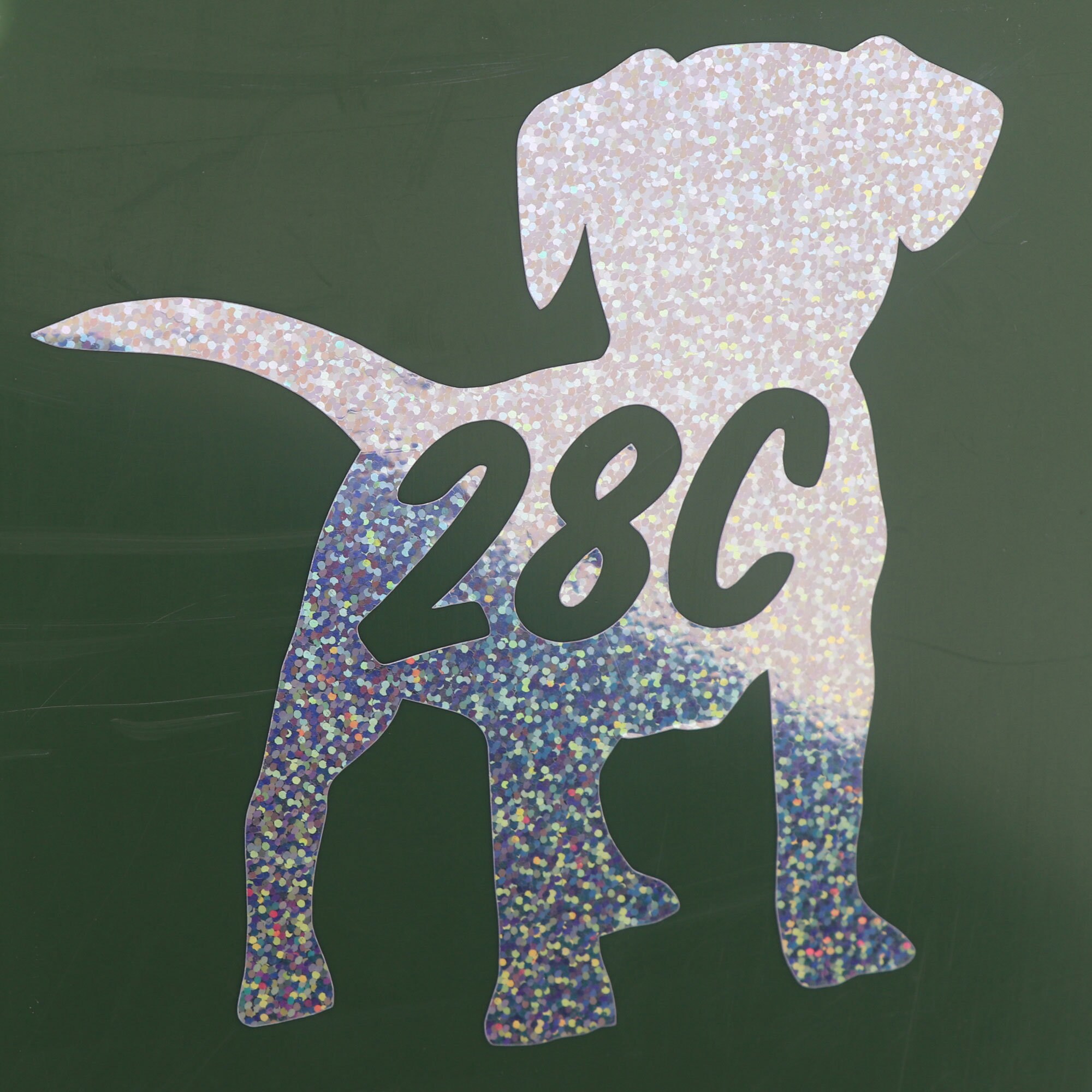 Puppy Dog Wheelie Bin House Number Sticker Sparkle effect Etsy UK