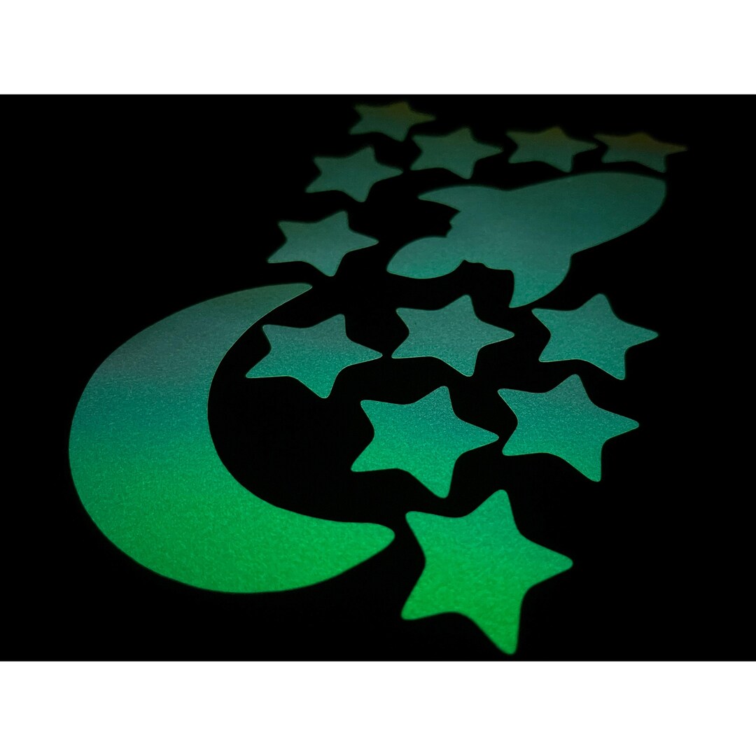 Opal Ras Sticker Space (large) OPAL Glow in the Dark Stickers Light Switch Decals - Etsy