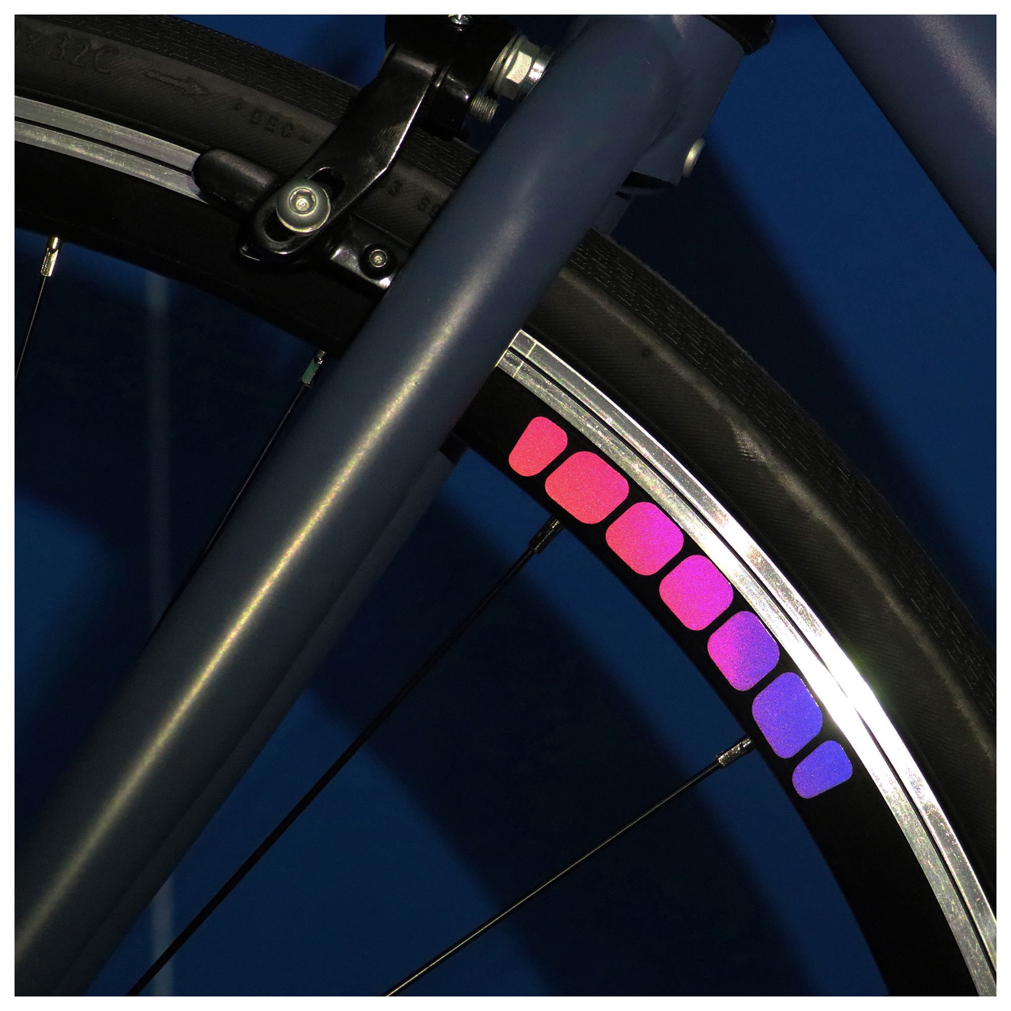 Veloviz REFLECTIVE Blob Bike Wheel Rim 