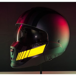 Veloviz Reflective Racing Stripes Bicycle Motorcycle Bike Helmet Stickers