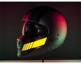 Veloviz Reflective Racing Stripes Bicycle Motorcycle Bike Helmet Stickers
