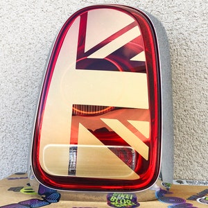 Gold Etch Union Jack Rear Tail Light Cooper Accessory Stickers Decals for MINI F60 COUNTRYMAN