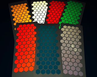 Veloviz Reflective Hexagon (SMALL) Die-Cut Vinyl Cargo Bike Stickers Decals
