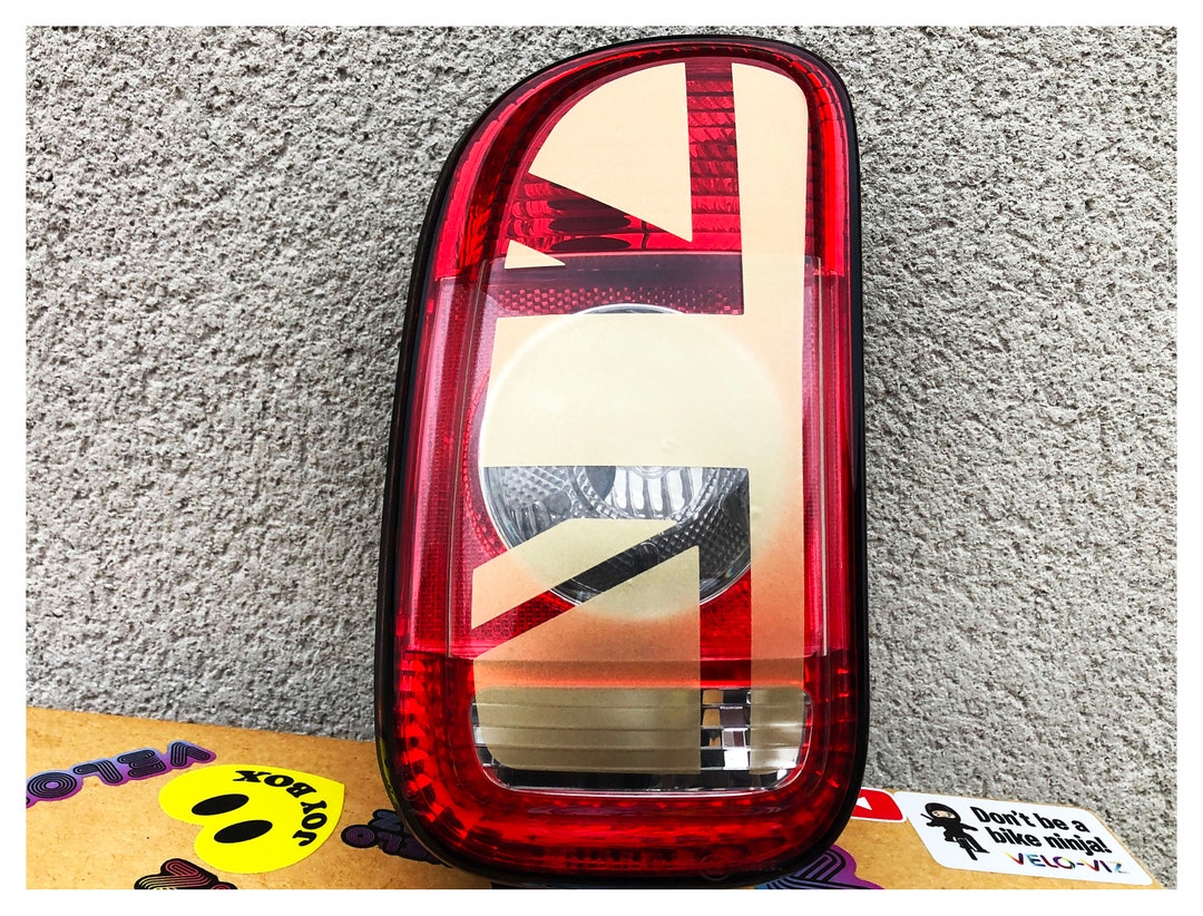 Gold Etched Union Jack Rear Tail Light Cooper S Accessory Stickers ...