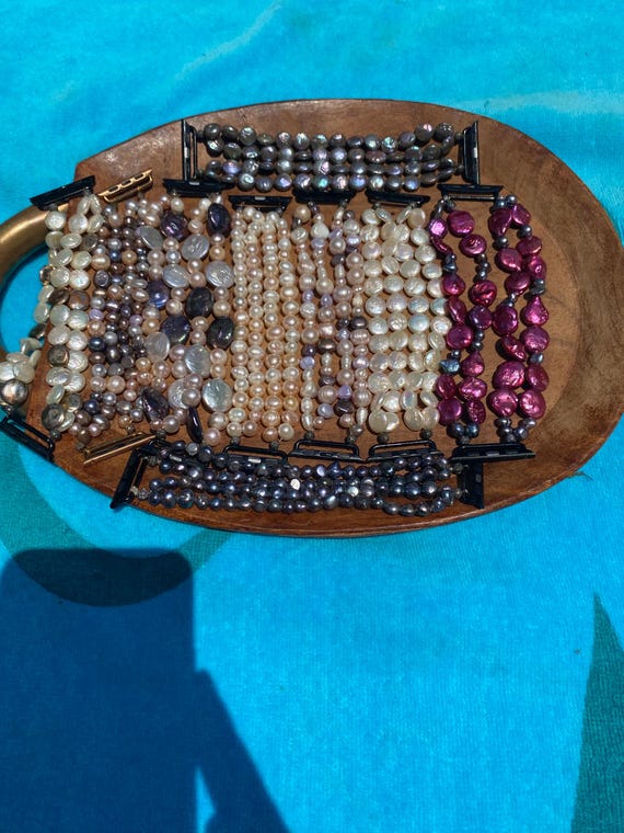Apple watch Iwatch Natural Freshwater Pearl Band Apple Watch Iwatch Natural Freshwater Band - Etsy main image 2