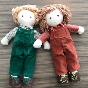 Custom Personalized Handmade Boy Rag Cloth Soft Doll Heirloom Quality
