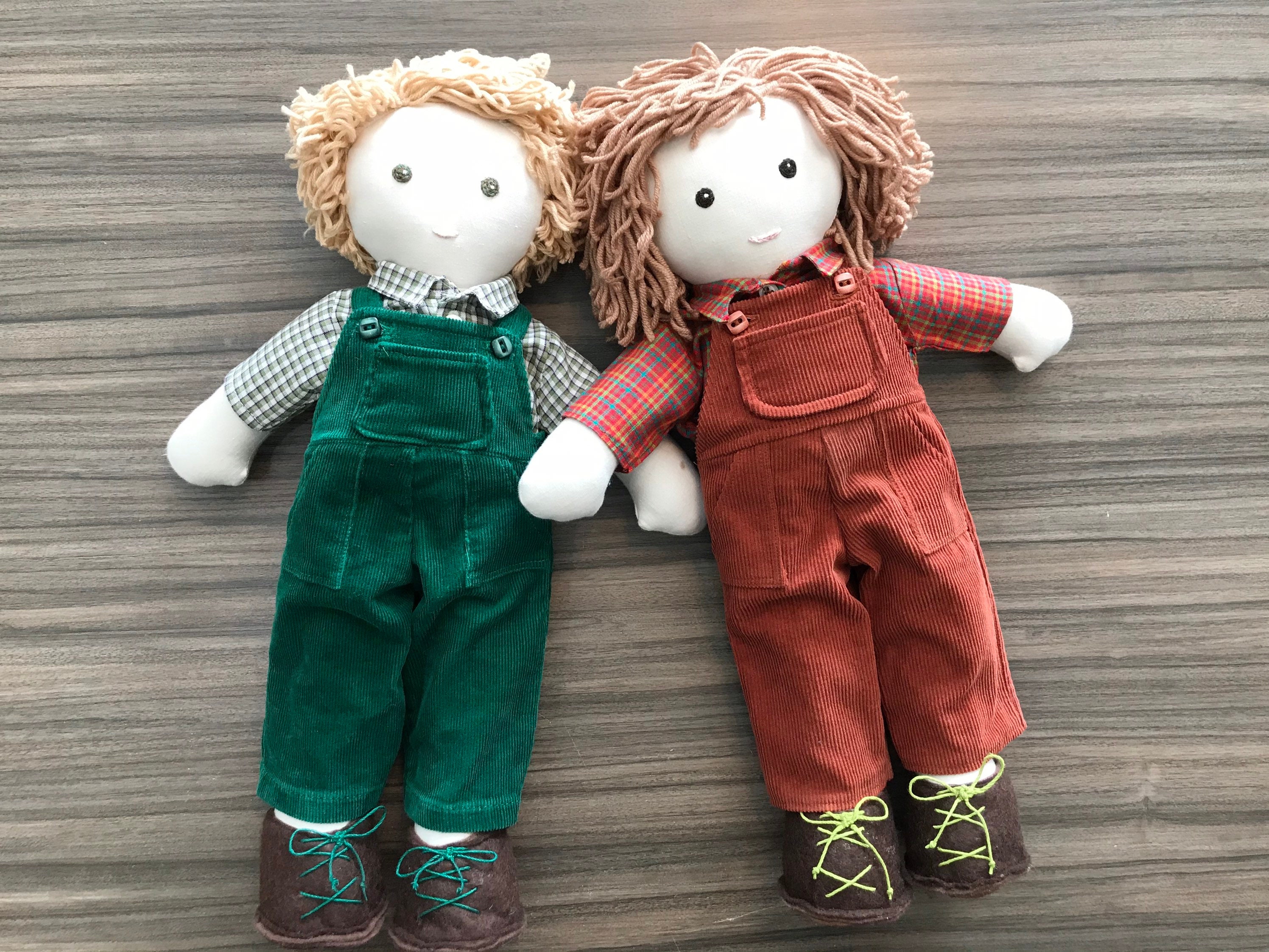 Custom Personalized Handmade Boy Rag Cloth Soft Doll Heirloom Quality Etsy