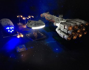 Star Wars X-Wing Miniatures: Tantiv IV Corvett Custom LED Modification