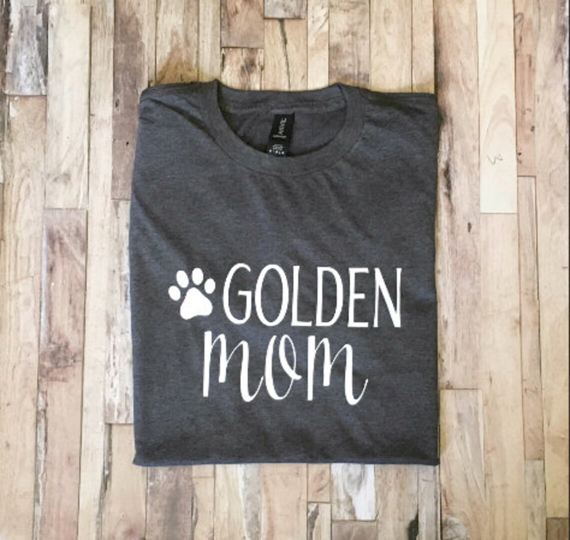 Golden Mom Shirt - Cute Golden Retriever Mom Shirt - Etsy