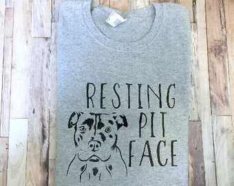 Resting Pit Face - Pitbull Shirt