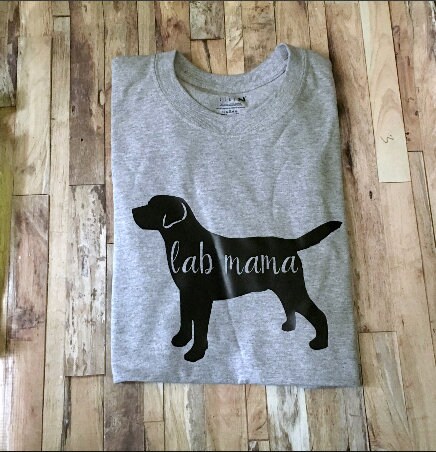 Lab Mama Silhouette Labrador Retriever Shirt - Etsy