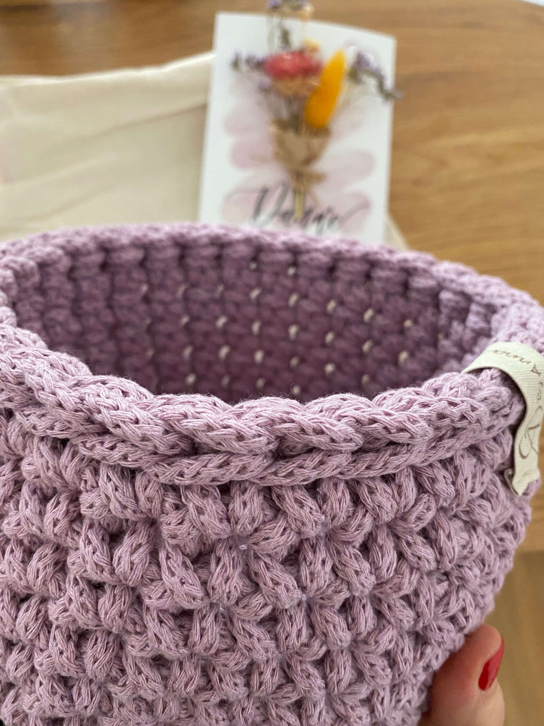 WHAMVOX Wickelkorb Mit Deckel - Handgefertigter Aufbewahrungskorb 30x22cm