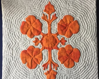 California Poppy Appliqué Pattern or Kit