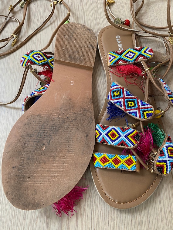 Gladiator Sandals Size 5 Etsy Canada