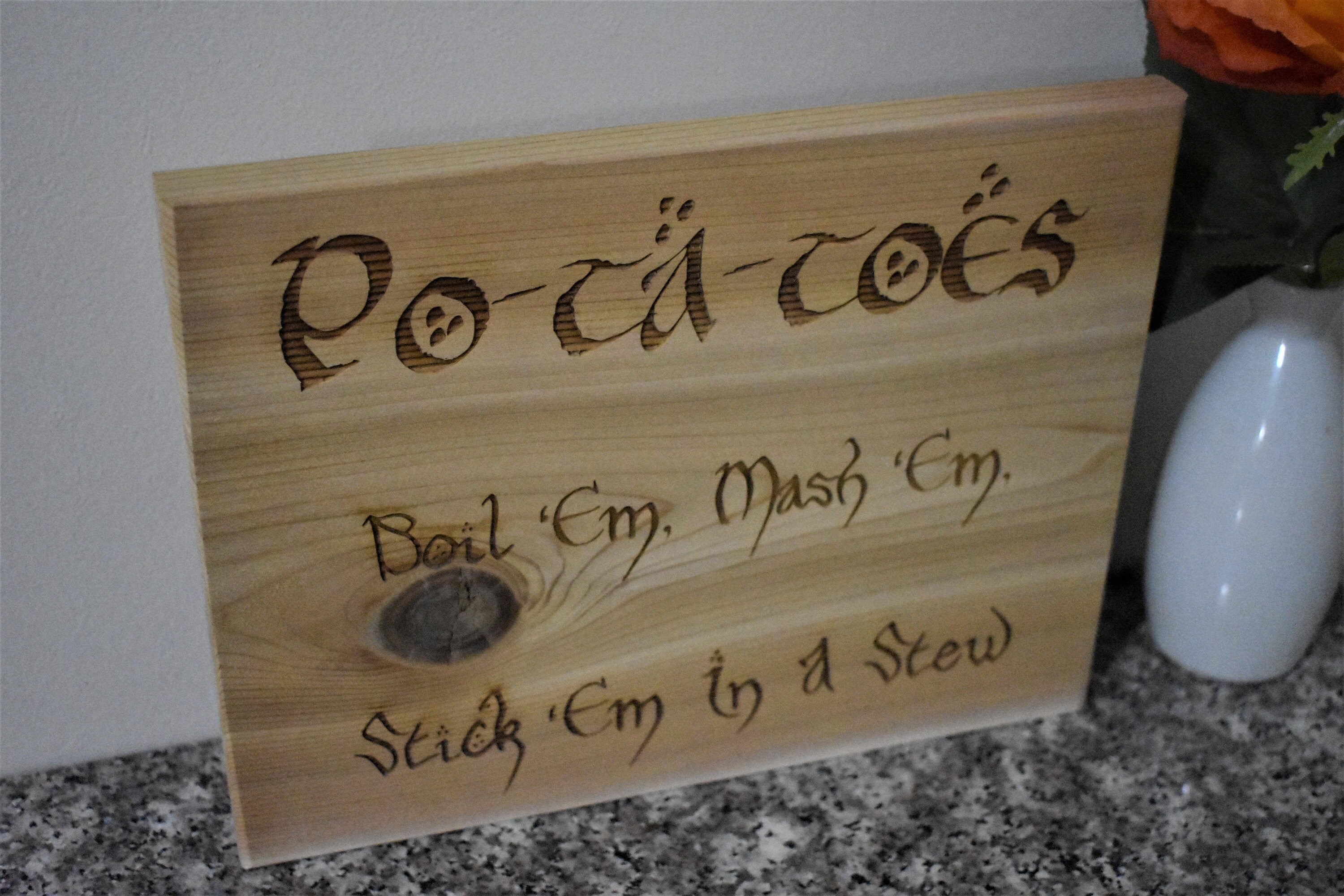 Lord of the Rings Sign Potatoes Sign From LOTR Boil Em Mash Etsy