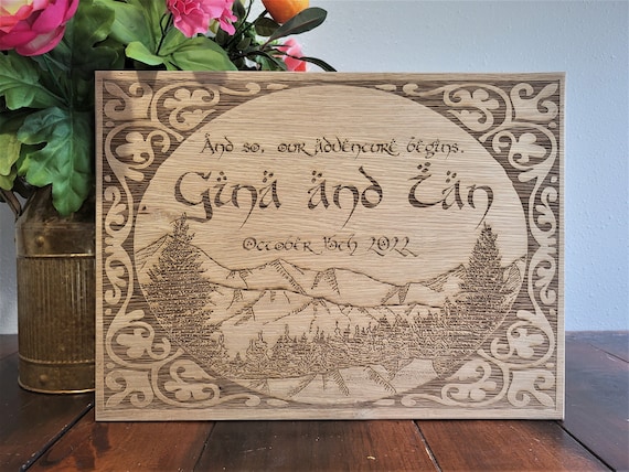 Lord of the Rings Quote Engraved Wood Sign Custom Lord of the - Etsy