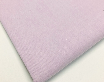 100% Pure Cotton Lilac Solid Plain Coloured Craft Fabric 150cm wide