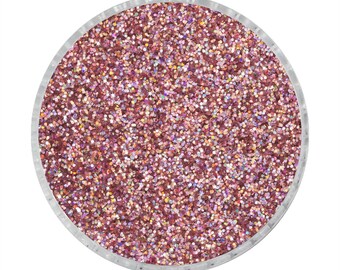 24 Holographic Colours Fine Glitter Dust Nails Art Face Body Eye Shadow Craft (Holographic - Dark Pink - LB911)