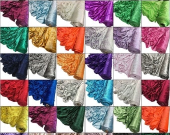 Crushed Velvet Fabric Material Stretch Velour 150cm wide sold by the metre - Velvet for Upholstery, Curtains, Tablecloth, Costumes