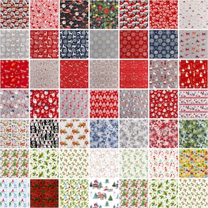100% Cotton Christmas Fabric Material Sold by The Metre 140cm Wide