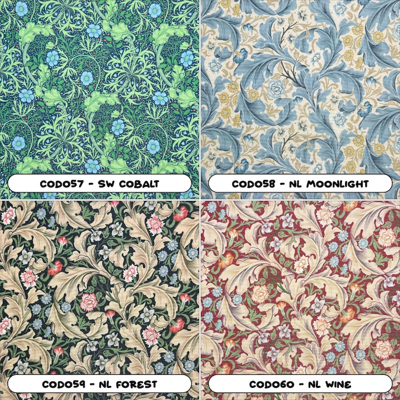 William Morris Wasserabweisender Outdoor Stoff Langlebig & UV beständig 150cm breit Bild 8