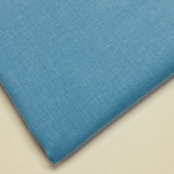 100% Pur Coton Bleu Ciel Solide Uni Coloré Craft Tissu 150cm de large