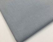 100 Pure Cotton Grey Solid Plain Coloured Craft Fabric 150cm wide
