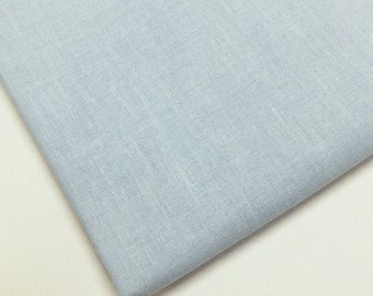 100% Pure Cotton Baby Light Blue Solid Plain Coloured Craft Fabric 150cm wide