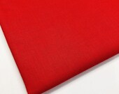 100 Pure Cotton Red Solid Plain Coloured Craft Fabric 150cm wide