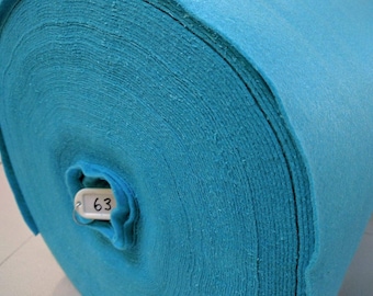 Felt Craft Fabric A Variety of Over 100 Colours Sold per metre 44" - 112cm Wide ( Turquoise– Colour 63 )