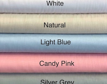 Tessuto Calicò Naturale Tinta Unita Peso Medio 100% Cotone 63 - Foto 2