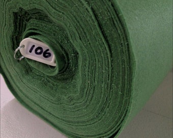 Felt Craft Fabric A Variety of Over 100 Colours Sold per metre 44" - 112cm Wide ( Fern Green– Colour 106 )