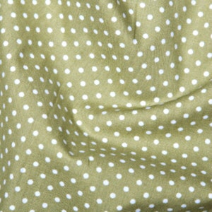 Rose & Hubble 100% Cotton Poplin Fabric - 3mm Polkadot Spot - Sold By The Metre - ( GREEN )