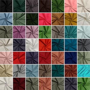 May include: A grid of fabric swatches in various colors, including shades of green, pink, blue, red, and brown. Each swatch is arranged in a spiral pattern, showcasing the texture and color variations. The image displays a wide range of hues.