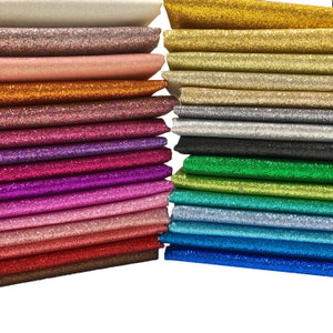 Lazos de tela fina con purpurina metálica, vinilo brillante con respaldo de cuero sintético para decoración