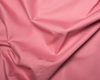 Rose & Hubble Plain 100% Cotton Poplin Fabric Sold By The Metre ( PINK )