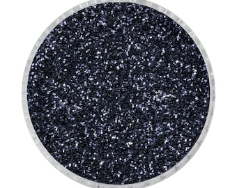 50 Classic Colours Fine Glitter Dust Nails Art Face Body Eye Shadow Craft Paint (Blue Black - B1001)