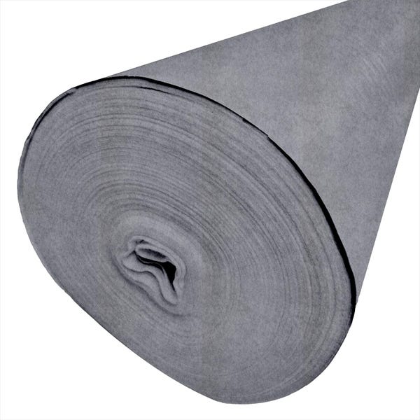 Tissu artisanal en feutre Plus de 100 couleurs dans une variété de couleurs, vendu au mètre, de 44 à 112 cm de large (gris nuage – couleur 20)
