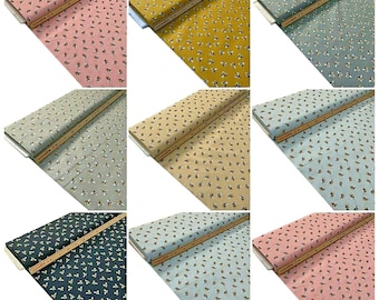 Tessuto Popeline Di Qualit&agrave; Superiore 100% Cotone Con Motivo Ape 7 Colori, 140 Cm Extra Largo - Italia